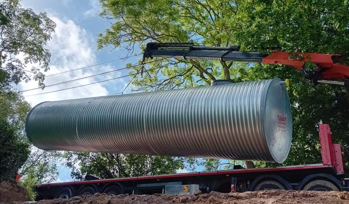 Construction de réserve et de citerne à incendie Pont-l'Évêque